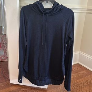 Athleta navy hooded shirt